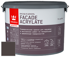 Краска Tikkurila Facade Acrylate краска внутренних и наружных работ цвет X501 Баклажан
