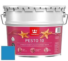 Краска Tikkurila Euro Pesto 10 эмаль цвет NCS S 2060-R90B 
