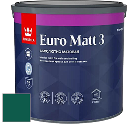 Краска Tikkurila Euro Matt 3 краска для стен и потолков цвет NCS S 5540-B80G 