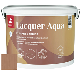 Краска Tikkurila Lacquer Aqua (матовый) лак интерьерный цвет 3441 Лесной орех