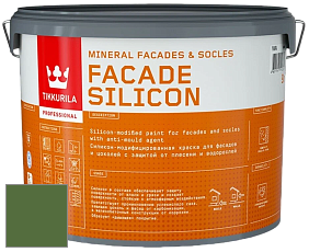 Краска Tikkurila Facade Silicon краска фасадная цвет NCS S 4550-G30Y 