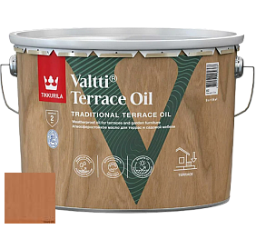 Краска Tikkurila Valtti Terrace Oil масло для наружных работ по дереву цвет 5053 Vahvero