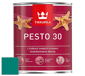 Краска Tikkurila Euro Pesto 30 эмаль цвет NCS S 3555-B60G 