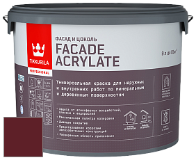 Краска Tikkurila Facade Acrylate краска внутренних и наружных работ цвет RAL 3005 