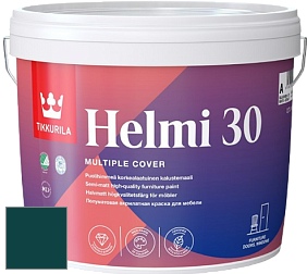 Краска Tikkurila Helmi 30 краска для мебели цвет RAL 6004 