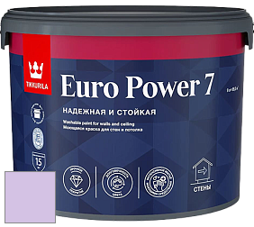 Краска Tikkurila Euro Power 7 краска для стен и потолков цвет NCS S 0530-R50B 