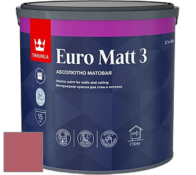 Краска Tikkurila Euro Matt 3 краска для стен и потолков цвет L333 