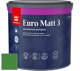 Краска Tikkurila Euro Matt 3 краска для стен и потолков цвет NCS S 2570-G20Y 
