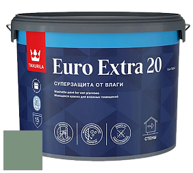 Краска Tikkurila Euro Extra 20 краска для стен и потолков цвет NCS S 4020-G10Y 