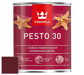 Краска Tikkurila Euro Pesto 30 эмаль цвет RAL 3005 