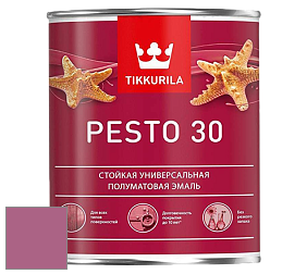 Краска Tikkurila Euro Pesto 30 эмаль цвет S338 Цикламен