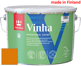 Краска Tikkurila Vinha кроющий антисептик для деревянных фасадов цвет RAL 2000 