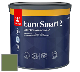 Краска Tikkurila Euro Smart 2 краска для стен и потолков цвет M384 Базилик
