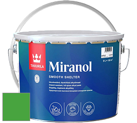 Краска Tikkurila Miranol высокопрочная эмаль цвет RAL 6018 