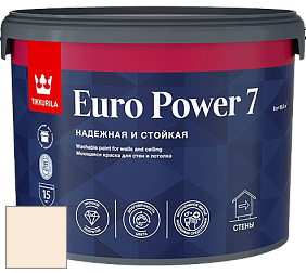 Краска Tikkurila Euro Power 7 краска для стен и потолков цвет F405 