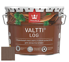 Краска Tikkurila Valtti Log грунтовочный антисептик по дереву цвет 5074 Karhu