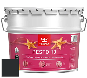 Краска Tikkurila Euro Pesto 10 эмаль цвет RAL 9017 