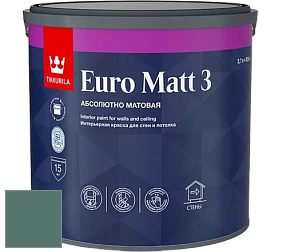Краска Tikkurila Euro Matt 3 краска для стен и потолков цвет N443 