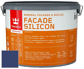 Краска Tikkurila Facade Silicon краска фасадная цвет NCS S 5540-R70B 