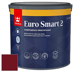 Краска Tikkurila Euro Smart 2 краска для стен и потолков цвет RAL 3032 
