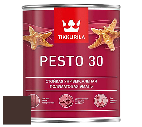 Краска Tikkurila Euro Pesto 30 эмаль цвет RAL 8017 