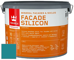 Краска Tikkurila Facade Silicon краска фасадная цвет RAL 5018 