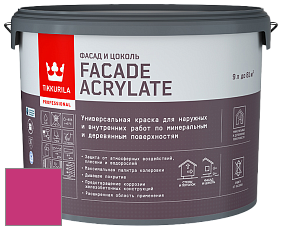 Краска Tikkurila Facade Acrylate краска внутренних и наружных работ цвет RAL 4010 