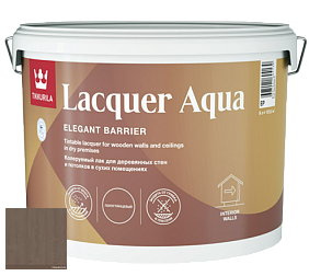 Краска Tikkurila Lacquer Aqua (полуглянцевый) лак интерьерный цвет 3444 Ежевика
