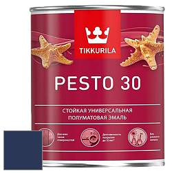 Краска Tikkurila Euro Pesto 30 эмаль цвет RAL 5003 